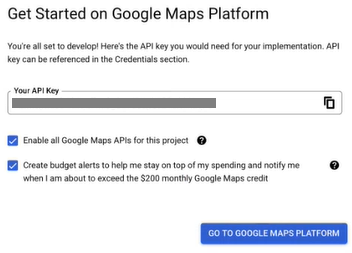 Google Maps API Key Configuration
